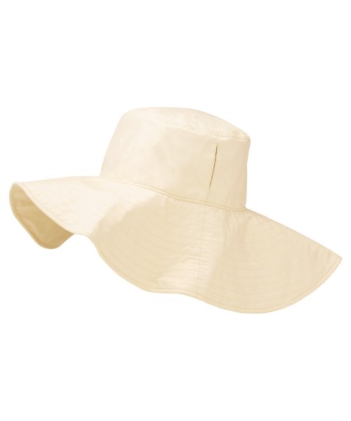 Wpc．(Wpc．)/【Wpc.公式】帽子 UVO(ウーボ) UVハット レディース ハット 遮光 遮熱 UVカット あご紐付き 折りたたみ 洗濯可能 無地 /ベージュ