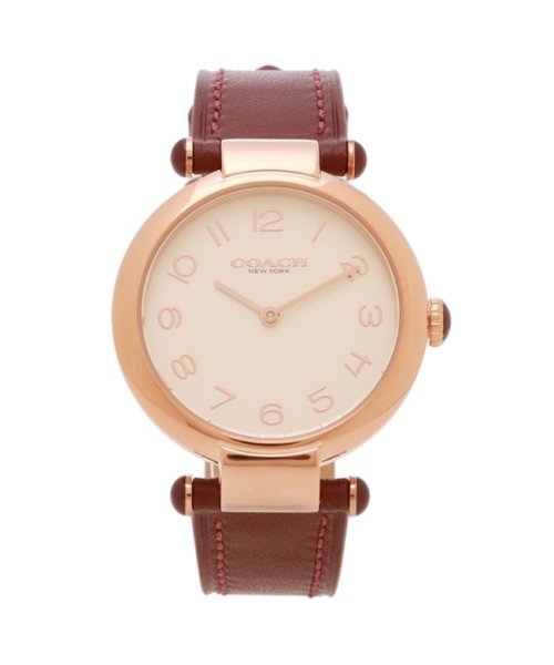 COACH(コーチ)/コーチ レディース 時計 ケリー 34mm クォーツ ホワイト ブラウン COACH 14504001 レザー/その他