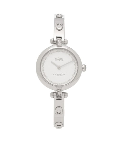 コーチ レディース 時計 ケリー 26mm クォーツ ホワイト シルバー COACH 14504081 ステンレススチール COACH コーチ レディース 時計 ケリー 26mm クォーツ ホワイト シルバー