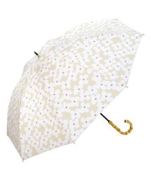 Wpc．(Wpc．)/【Wpc.公式】日傘 遮光パターンズプリント 55cm 完全遮光 UVカット100％ 遮熱 晴雨兼用 大きめ 晴雨兼用日傘 長傘 バンブー/クッカベージュ