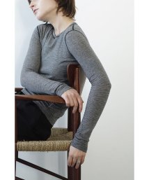 CLANE(クラネ)/COMFORTABLE TIGHT TOPS/BORDER