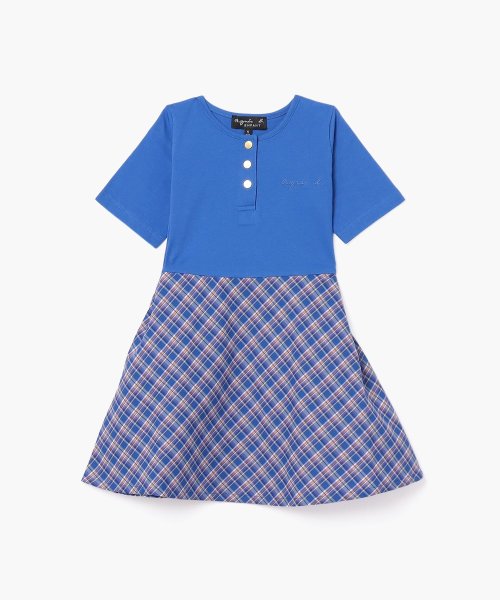 agnes b. GIRLS OUTLET(アニエスベー　ガールズ　アウトレット)/【Outlet】 CAO7 E ROBE キッズ ワンピース/ブルー系その他