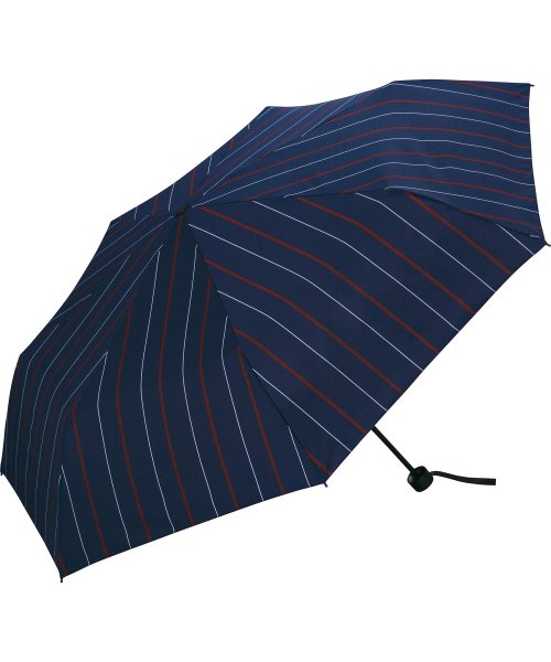 Wpc．(Wpc．)/【Wpc.公式】雨傘 UNISEX WIND RESISTANCE FOLDING UMBRELLA 65cm 耐風 継続はっ水 晴雨兼用 メンズ レディース/ストライプ