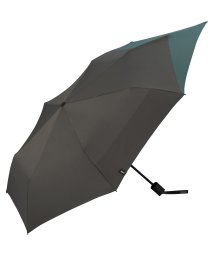 Wpc．(Wpc．)/【Wpc.公式】雨傘 UNISEX バックプロテクトフォールディングアンブレラ 55cm 鞄濡れない 継続はっ水 晴雨兼用 メンズ レディース 折りたたみ傘/グレー×ブルー