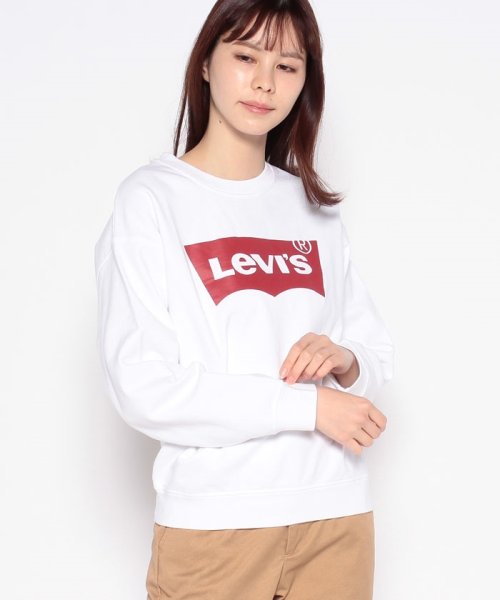 LEVI’S OUTLET(リーバイスアウトレット)/GRAPHIC STANDARD CREW CREW CORE BATWING/ホワイト