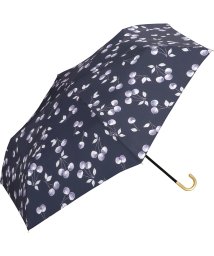Wpc．(Wpc．)/【Wpc.公式】雨傘 ガーリーチェリー ミニ  50cm 晴雨兼用 レディース 傘 折りたたみ 折り畳み 折りたたみ傘/ネイビー