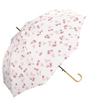 Wpc．/【Wpc.公式】雨傘 ガーリーチェリー  58cm ジャンプ傘 継続撥水 晴雨兼用 レディース 長傘/505130184