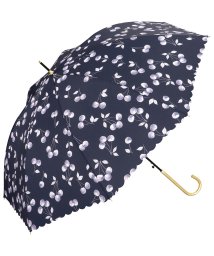 Wpc．(Wpc．)/【Wpc.公式】雨傘 ガーリーチェリー  58cm ジャンプ傘 継続撥水 晴雨兼用 レディース 長傘/ネイビー