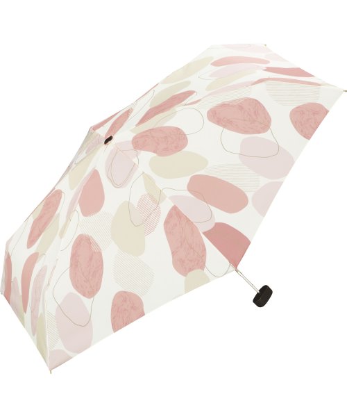 Wpc．(Wpc．)/【Wpc.公式】雨傘 ニュアンスパターン ミニ 50cm 晴雨兼用 レディース 折りたたみ 折り畳み 折りたたみ傘/ピンク