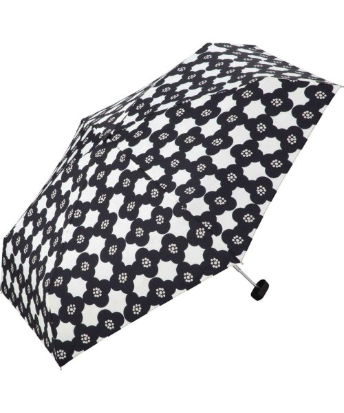 Wpc．(Wpc．)/【Wpc.公式】雨傘 カメリア ミニ  50cm 軽量 晴雨兼用 レディース 折りたたみ 折り畳み 折りたたみ傘/ブラック