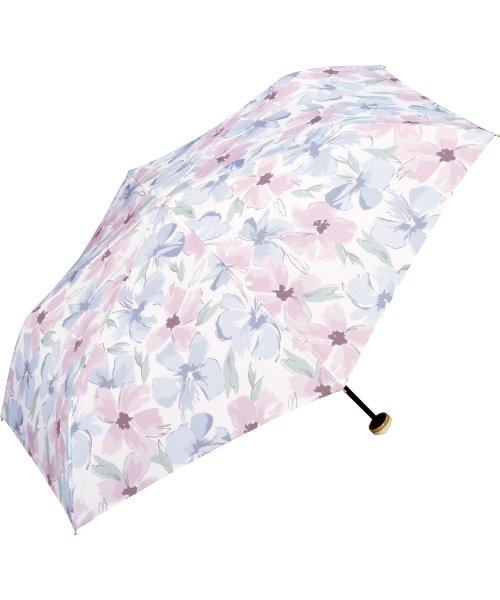 Wpc．(Wpc．)/【Wpc.公式】雨傘 フラワーウォール ミニ 50cm 晴雨兼用 レディース 傘 折りたたみ 折り畳み 折りたたみ傘/ピンク