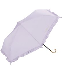 Wpc．(Wpc．)/【Wpc.公式】雨傘 フェミニンフリル ミニ 50cm 晴雨兼用 レディース 傘 折りたたみ 折り畳み 折りたたみ傘/ラベンダー