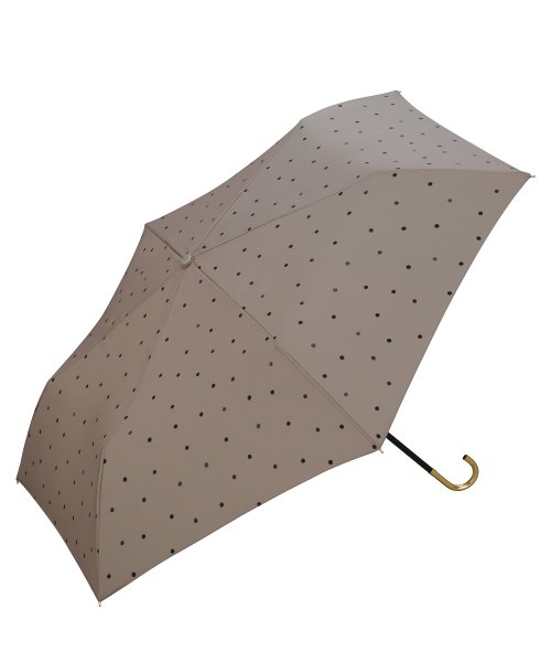 Wpc．(Wpc．)/【Wpc.公式】雨傘 ミルキードット ミニ 50cm 晴雨兼用 レディース 傘 折りたたみ 折り畳み 折りたたみ傘/ブラウン