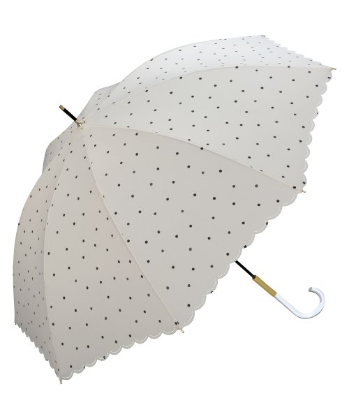 Wpc．(Wpc．)/【Wpc.公式】雨傘 ミルキードット  58cm 晴雨兼用 レディース 傘 長傘/オフ