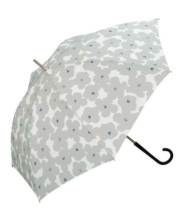 【Wpc.公式】雨傘 ハナプリント 58cm 傘 軽量 軽くて丈夫 晴雨兼用 レディース 長傘