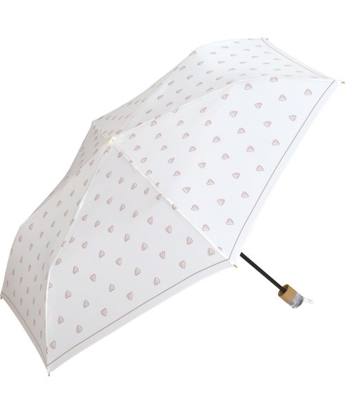 Wpc．(Wpc．)/【Wpc.公式】 雨傘 チャーミーハート ミニ 50cm 晴雨兼用 レディース 傘 折りたたみ 折り畳み 折りたたみ傘/オフ