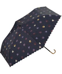 Wpc．(Wpc．)/【Wpc.公式】日傘 T/C遮光パンジー ミニ 50cm 晴雨兼用 遮熱 UVカット レディース 折りたたみ傘/ネイビー