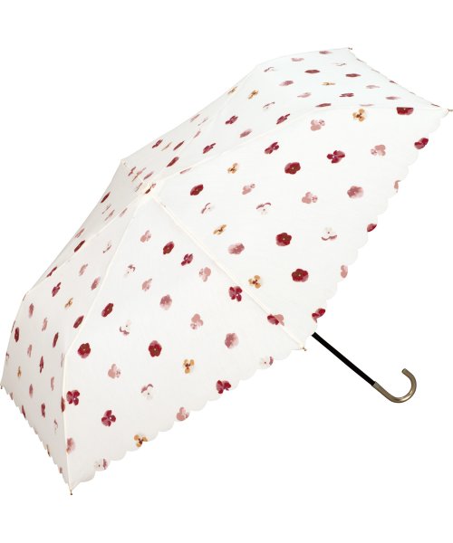 Wpc．(Wpc．)/【Wpc.公式】日傘 T/C遮光パンジー ミニ 50cm 晴雨兼用 遮熱 UVカット レディース 折りたたみ傘/ピンク