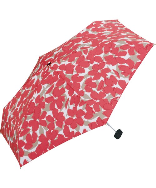 Wpc．(Wpc．)/【Wpc.公式】雨傘 ボールドフラワー ミニ 50cm 晴雨兼用 レディース 傘 折りたたみ 折り畳み 折りたたみ傘/レッド
