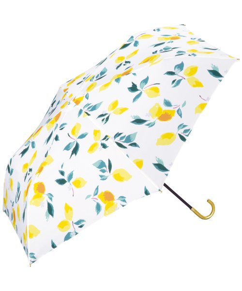 Wpc．(Wpc．)/【Wpc.公式】雨傘 レモン ミニ 50cm 軽量 晴雨兼用 傘 レディース 折りたたみ 折り畳み 折りたたみ傘/オフ