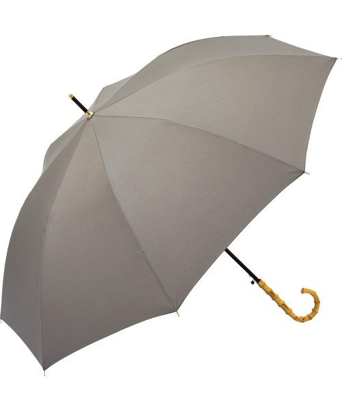 Wpc．(Wpc．)/【Wpc.公式】雨傘 ベーシックバンブージャンプアンブレラ  63cm ジャンプ傘 大きめ 晴雨兼用 レディース 長傘/グレー