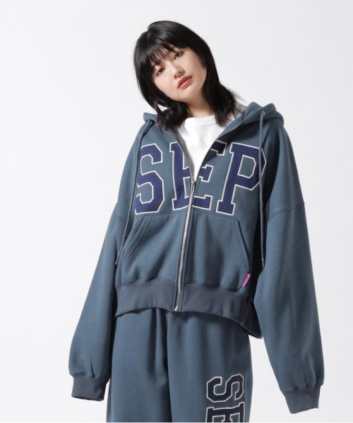 LHP(エルエイチピー)/september/セプテンバー/Zip Hoodie/ジップパーカー/ブルー