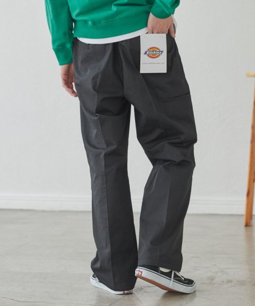 coen(coen)/Dickies（ディッキーズ）別注ツイルワークチノパンツ/BLACK