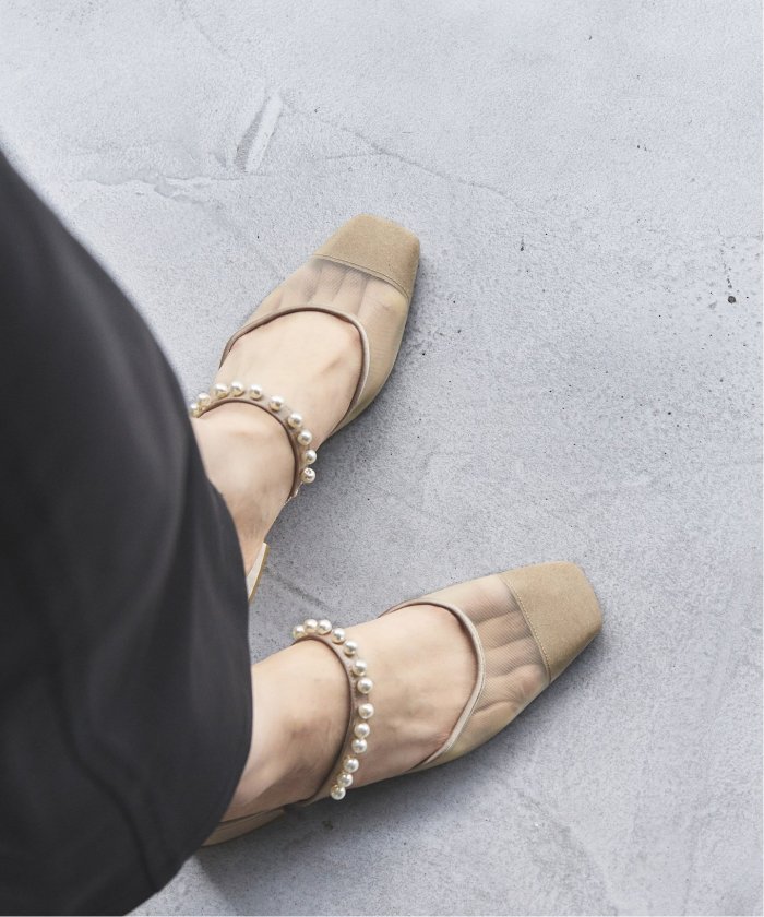 セール】3cmスクエアパールストラップミュール(505138937) | ル タロン