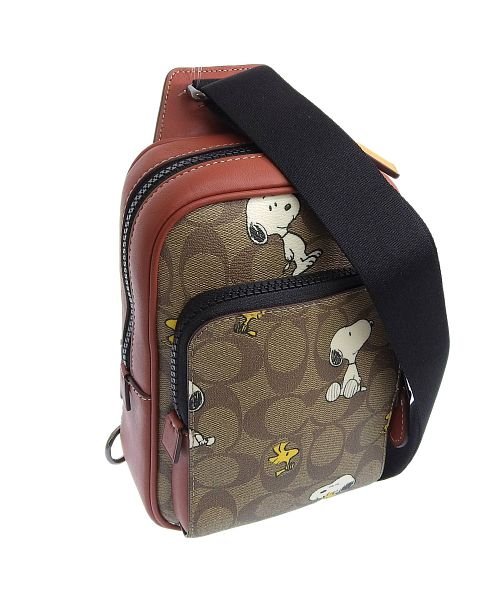 COACHコーチピーナッツコラボ スヌーピー 思い出深い ワッペン ボディ 