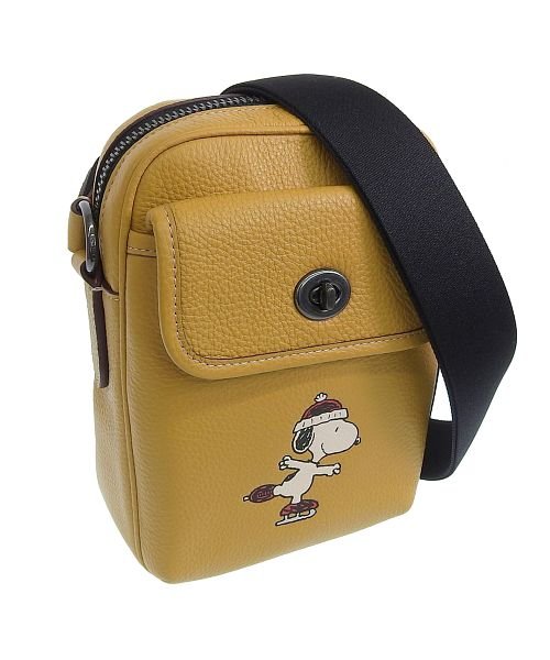 COACH(コーチ)/Coach × PEANUTS コーチ スヌーピー ピーナッツ コラボ ショルダーバッグ/ベージュ