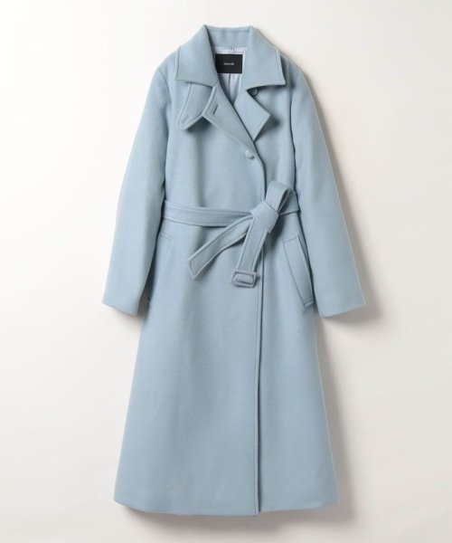 スプリットラグランロングコート ライトベージュ/サンドベージュ ネイビー/ダークネイビー キャメル/ライトブラウンの色味の違いに関しまして 生産時期が異なり釦が若干異なるためカラー表記を変更しておりますが 生地の色味は同一になります