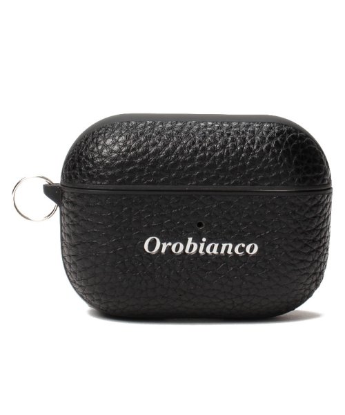 Orobianco（Smartphonecase）(オロビアンコ（スマホケース）)/シュリンク" PU Leather AirPods Pro（第2世代）Case/BLACK
