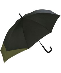Wpc．(Wpc．)/【Wpc.公式】雨傘 UNISEX バックプロテクトアンブレラ 大きい 大きめ 鞄濡れない 晴雨兼用 ジャンプ傘 メンズ レディース 長傘 父の日 ギフト/ブラック×カーキ