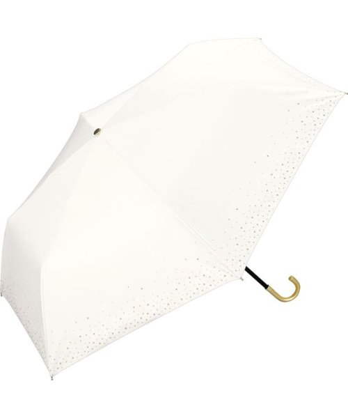 Wpc．(Wpc．)/【Wpc. 公式】日傘 遮光リムスター ミニ 50cm 完全遮光 UVカット100％ 晴雨兼用 レディース 折り畳み傘/オフ