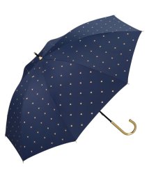 Wpc．(Wpc．)/【Wpc.公式】日傘 遮光ゴールドプチハート 50cm 完全遮光 遮熱 UVカット100％ 晴雨兼用 レディース 長傘/ネイビー