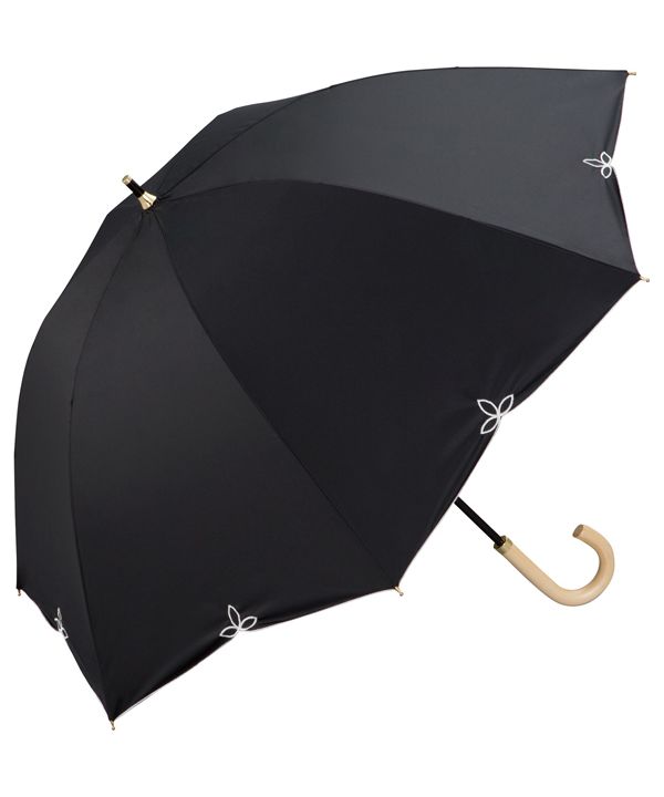 【Wpc.公式】日傘 遮光ドームワイドスカラップ 55cm 完全遮光 UVカット100％ 遮熱 晴雨兼用 大きめ レディース 長傘