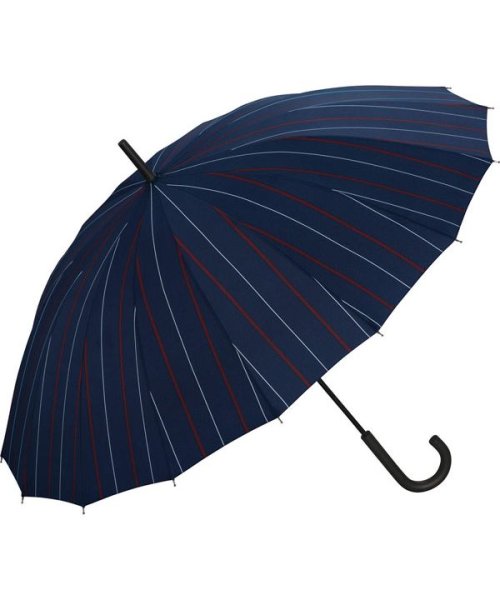 Wpc．(Wpc．)/【Wpc.公式】雨傘 UNISEX 16K アンブレラ 60cm 16本骨 16本傘 継続撥水 晴雨兼用 メンズ レディース 長傘 父の日 ギフト プレゼント/ストライプ