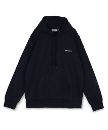 Carhartt(カーハート)/カーハート carhartt パーカー プルオーバー メンズ HOODED SCRIPT EMBROIDERY SWEATSHIRT ブラック グレー ダーク /ダークネイビー/ホワイト