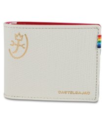 CASTELBAJAC/カステルバジャック CASTELBAJAC 財布 二つ折り レインボー メンズ レディース 本革 RAINBOW ブラック ホワイト ネイビー 黒 白 7961/505138425