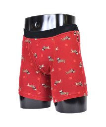 DAKS(ダックス)/ダックス DAKS ボクサーパンツ 下着 インナー アンダーウェア メンズ 前閉じ M－L メンズ下着 男性 BOXER SHORTS ネイビー レッド 011/レッド