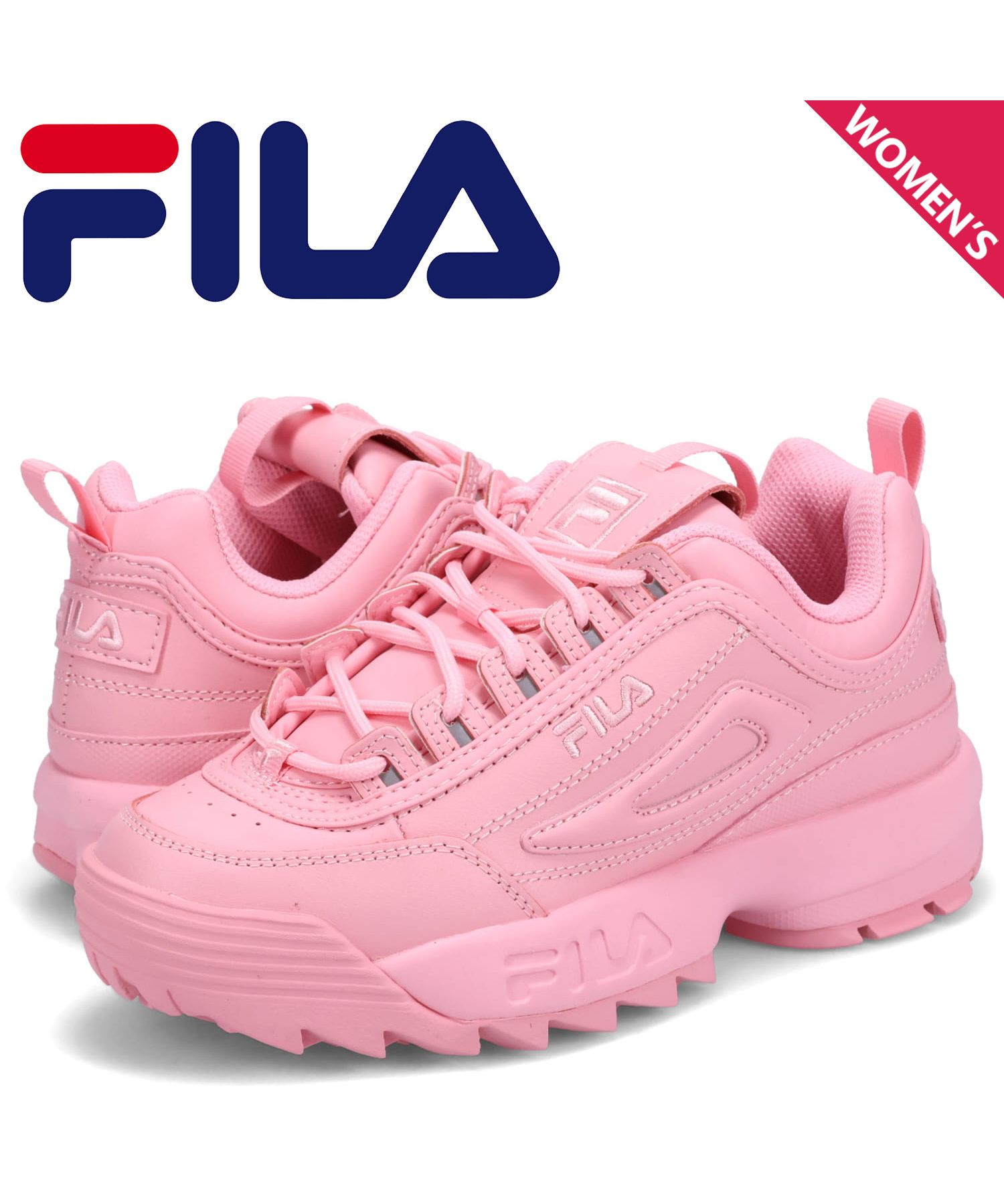 FILA フィラ スニーカー ディスラプター2 プレミアム レディース 厚底 DISRUPTOR 2 PREMIUM ピンク 5XM01807