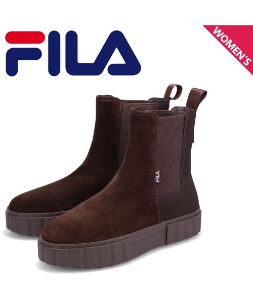 FILA(フィラ)/FILA フィラ サイドゴアブーツ サンドブラスト チェルシー レディース SAND BLAST CHELSEA ブラウン WFW22054－222/その他