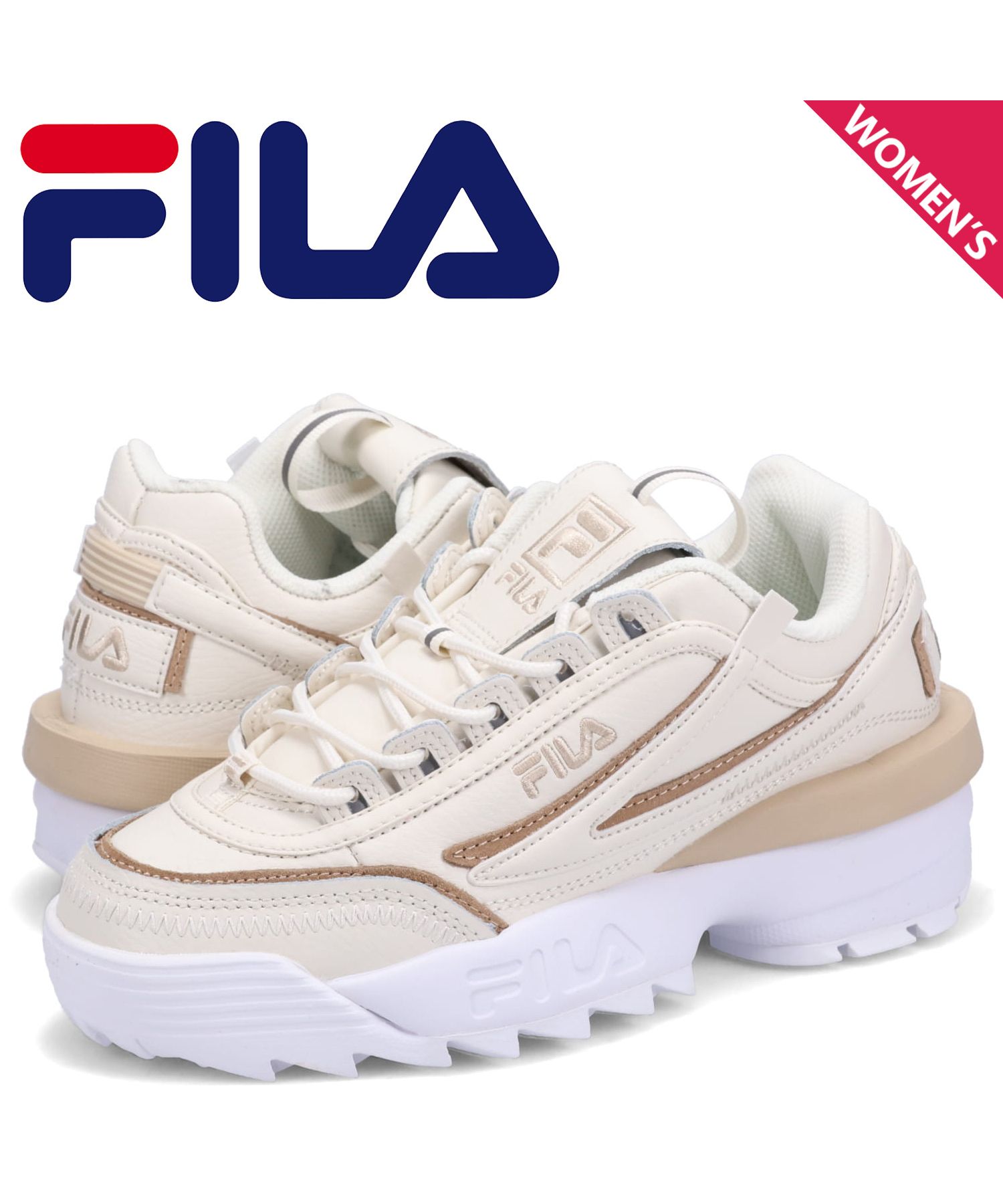 ポイント2倍 FILA フィラ スニーカー ディスラプター2 レディース 厚底