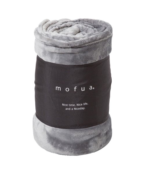 mofua(モフア)/mofua モフア 毛布 ブランケット ダブルサイズ 超極細繊維 プレミアム マイクロファイバー BLANKET 500003/グレー