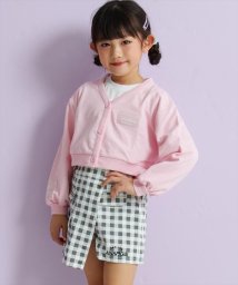 ANAP KIDS(アナップキッズ)/ショート裏毛カーディガン×ロンTセット【ジュニアお揃い】/ライトピンク