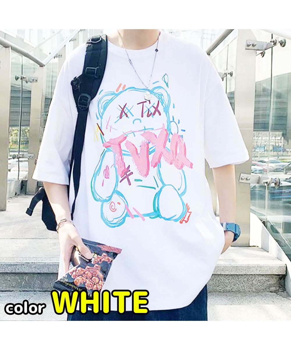 メンズファッション 韓国風 半袖 Tシャツ カットソー 春夏秋冬 B系