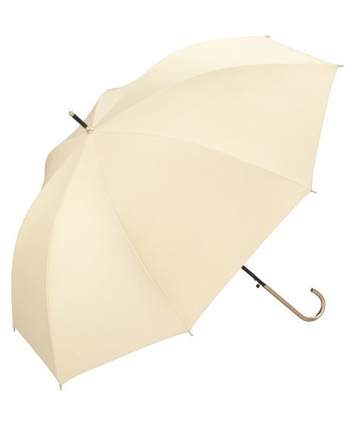 Wpc．(Wpc．)/【Wpc.公式】日傘 WIND－RESISTANT LARGE PARASOL 60cm 完全遮光 遮熱 晴雨兼用 ジャンプ傘 大きめ 晴雨兼用日傘 長傘/ベージュ
