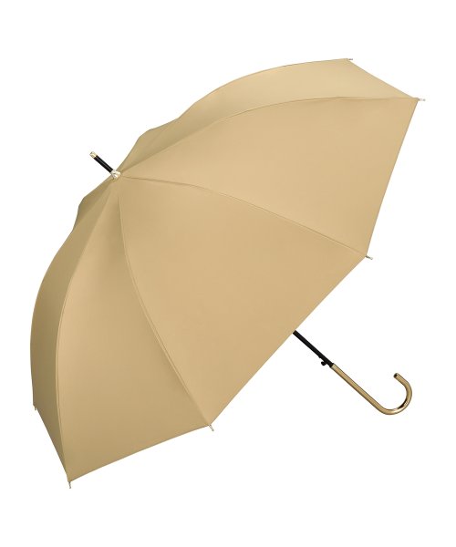 Wpc．(Wpc．)/【Wpc.公式】日傘 WIND－RESISTANT LARGE PARASOL 60cm 完全遮光 遮熱 晴雨兼用 ジャンプ傘 大きめ 晴雨兼用日傘 長傘/モカ