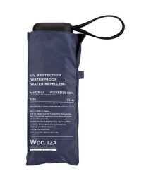 Wpc．(Wpc．)/【Wpc.公式】日傘 IZA（イーザ）COMPACT 完全遮光 遮熱 UVカット100％ 晴雨兼用 大きめ メンズ レディース 折りたたみ傘 父の日 ギフト/ネイビー