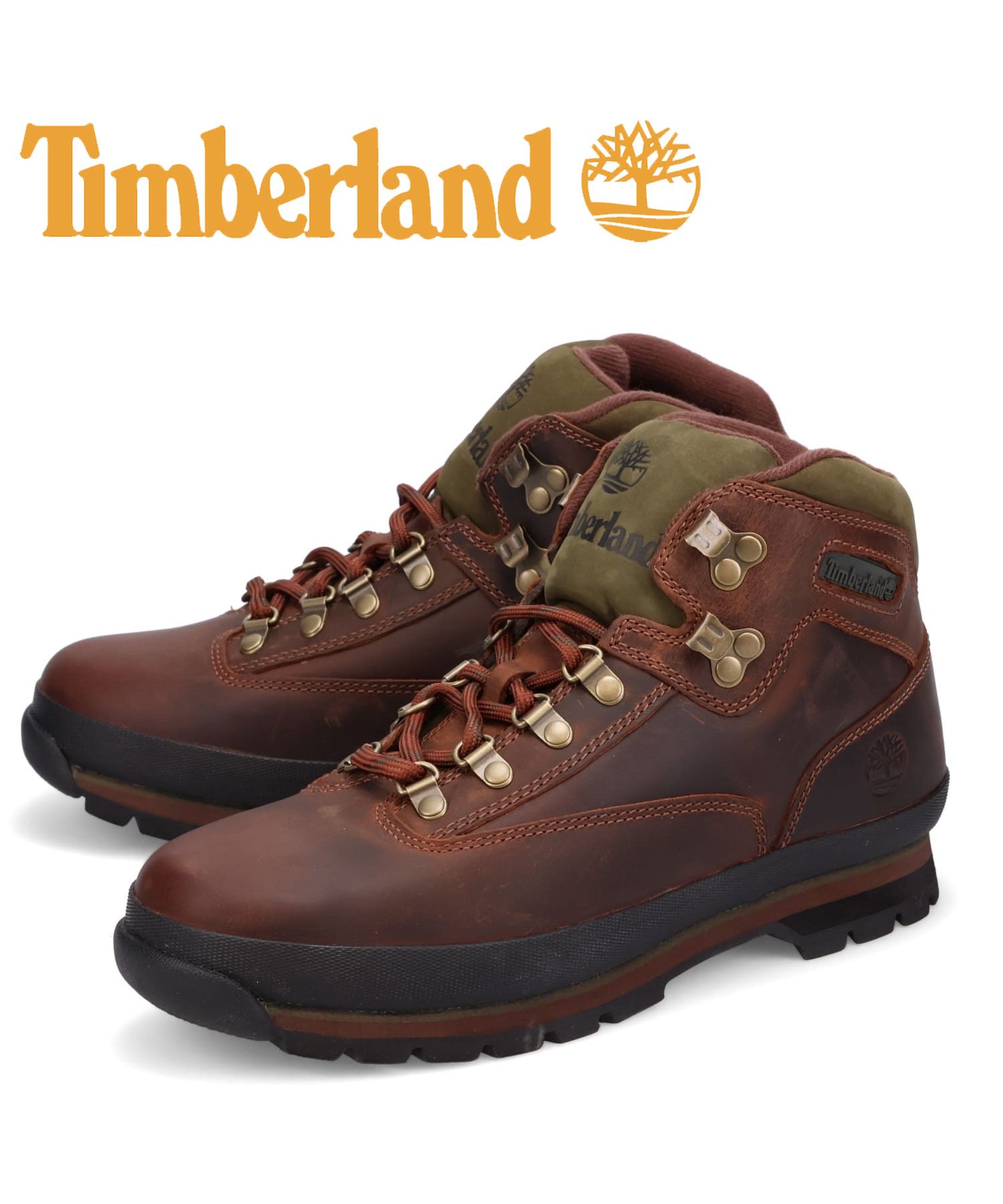 ティンバーランド Timberland ブーツ ユーロ ハイカー レザー メンズ EURO HIKER LEATHER ブラウン  95100(505138676) | ティンバーランド(Timberland) - MAGASEEK